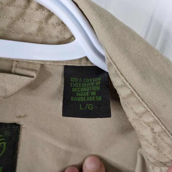 TIMBERLAND cotton Utility barn jacket beige Large @P - Picture 5 of 12